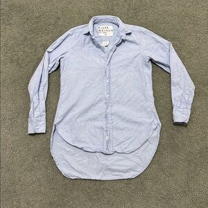Frank & Eileen Grayson Blue Cotton Button Down Shirt